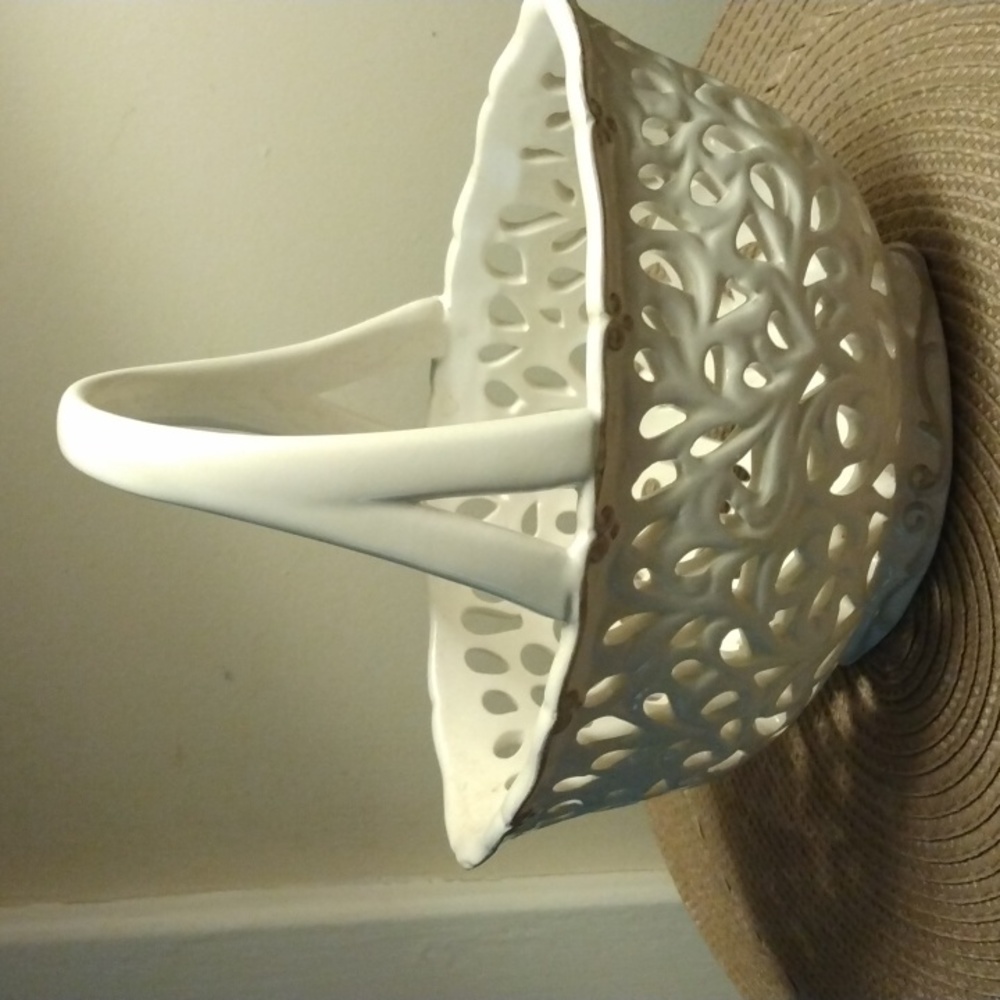 Ceramic Lacey Basket ND Exclusive Design.